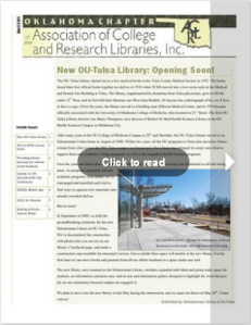 April 2011 OK-ACRL Newsletter screenshot